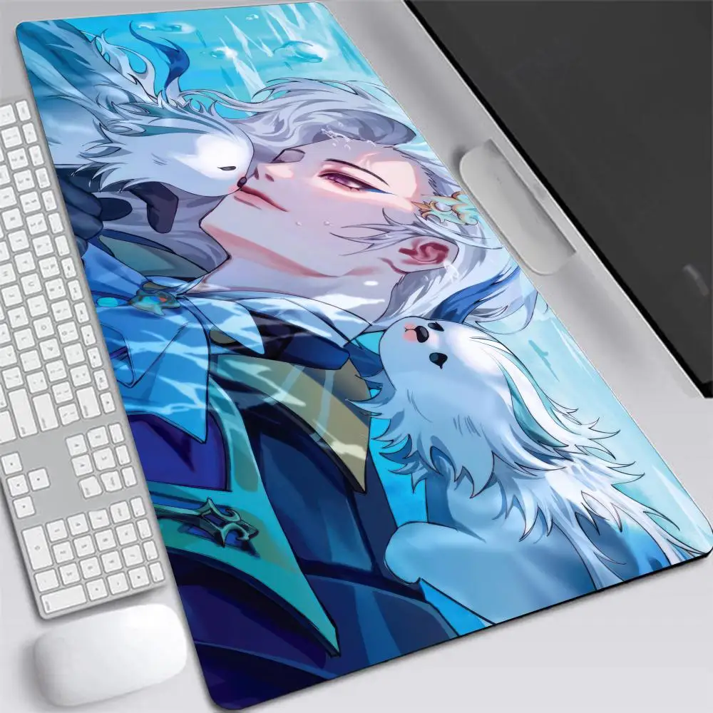 Neuvillette Mousepad Genshin Impact Mouse Pad Gamer Mat Xxl accessori Desk Protector tastiera Pad scrivanie per Computer tappetini da gioco