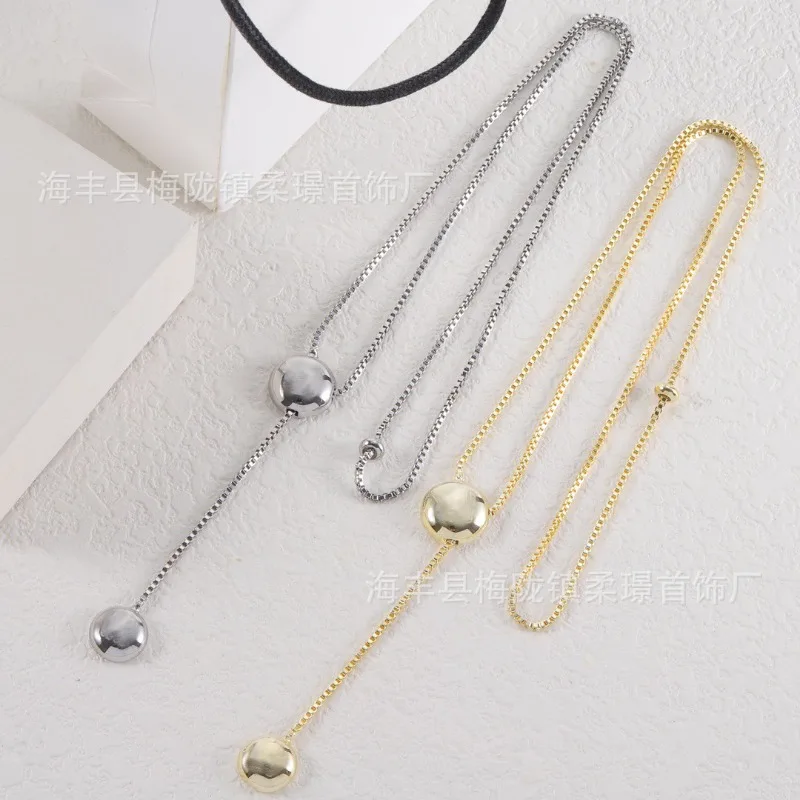 

Семейное ожерелье Luo, новинка 2024, модное круглое нишевое дизайнерское универсальное простое высококачественное ожерелье для женщин