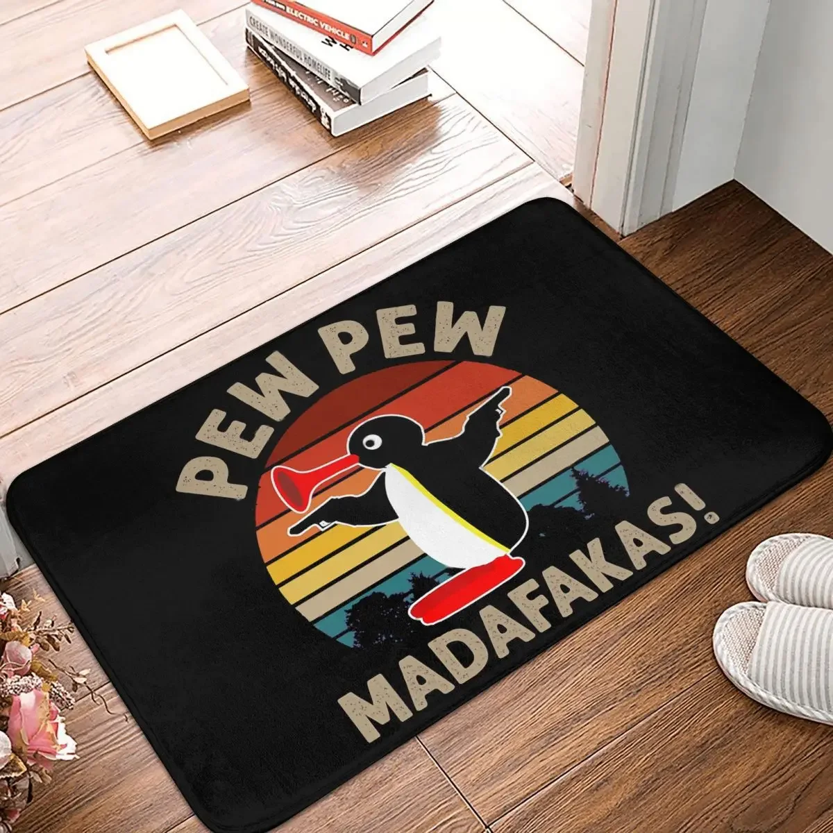 Pingu Pinga Penguin TV Bathroom Non-Slip Carpet Pew Madafakas Bedroom Mat Welcome Doormat Floor Decor Rug