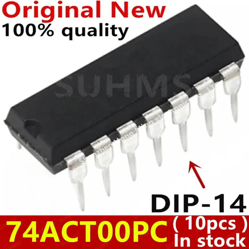 

(10piece)100% New 74ACT00PC 74ACT00 DIP-14 Chipset