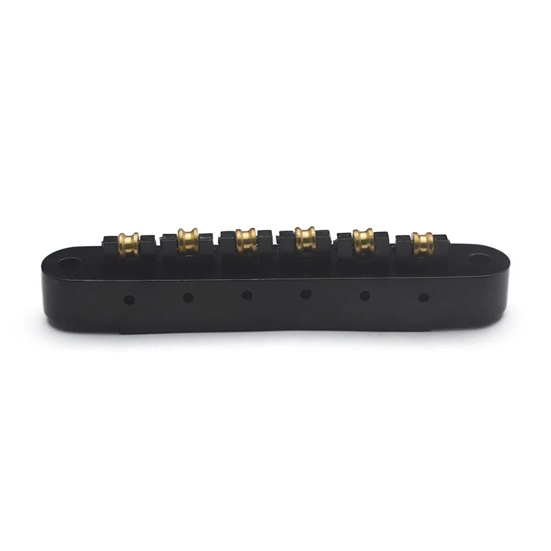 Guitar Tune-O-Matic Roller Saddle Bridge Replacement Part Compatible with LP SG Style 6 String Electric Guitar