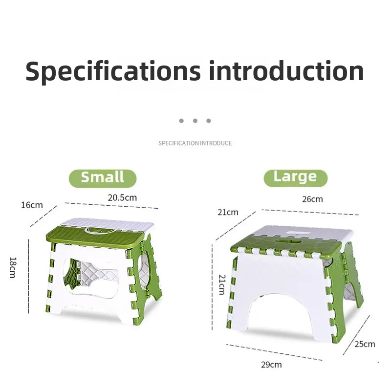 Amazing Folding Portable Lightweight Step Stool  Chairs Bathroom Kitchen Garden Folding Chair Plastic Outdoor Stool image 5