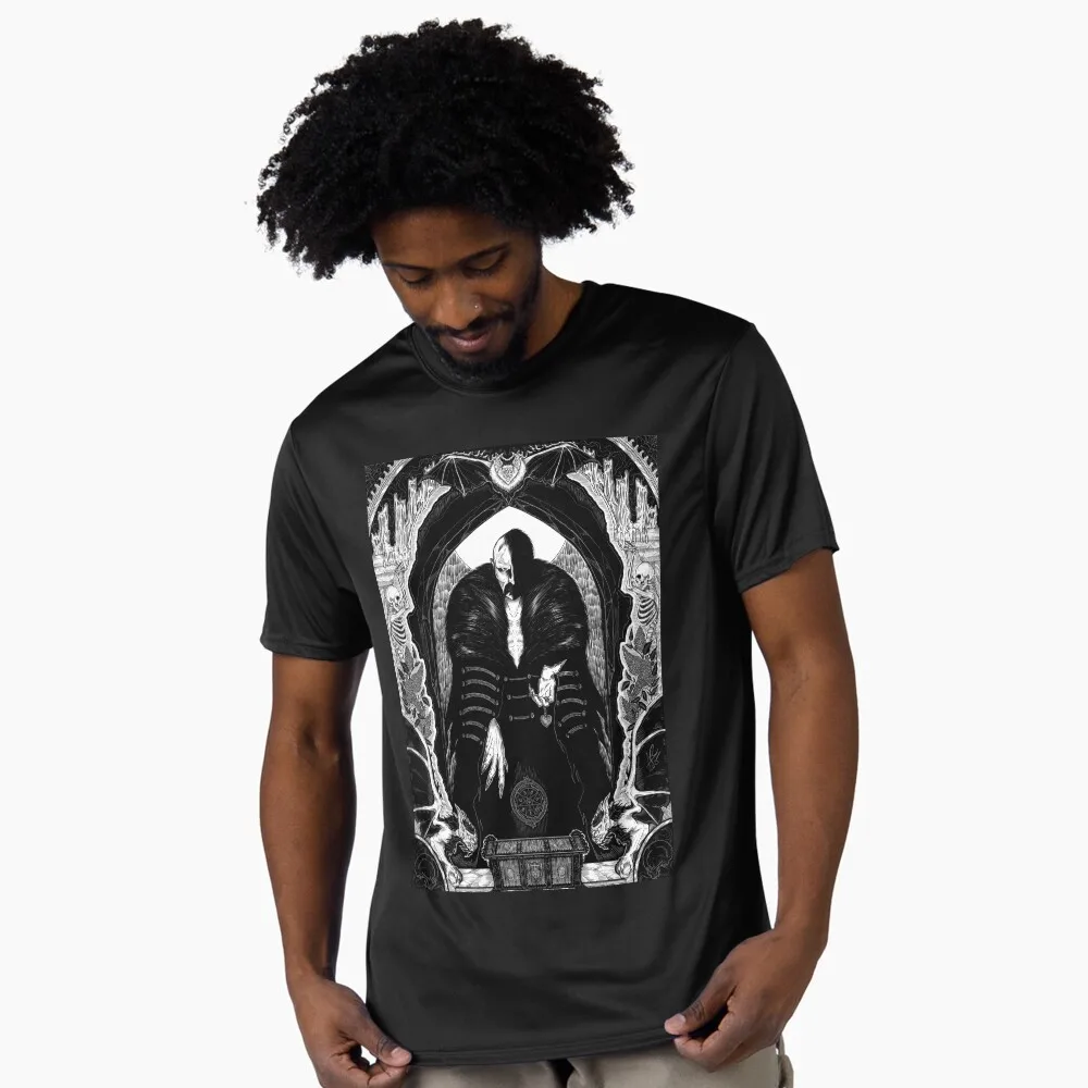 

0403 Horror movie Vampire Nosferatu Scary halloween Gift t shirt Scream film Graphic clothes 100% cotton printed All size tops