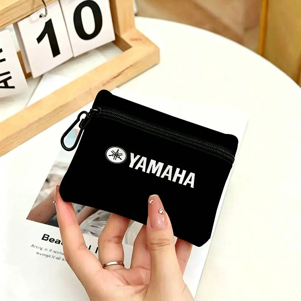 Motorrad Y-YamAha-S Neue Tragbare Oxford-Stoff Mini-Geldbörse mit Karabiner-Design Kleine Münztasche für Karten, Schlüssel, Kopfhörer – Detail 13
