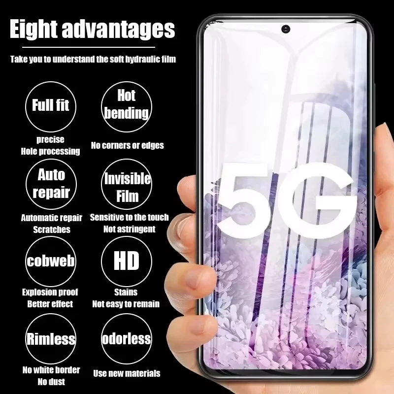 Full Cover Hydrogel Film For Google 7A 6A 5A 7Pro 6Pro 7 6 5 Screen Protector For Google 5XL 4XL 3XL 4A 3A 4 3 Soft Film images - 6