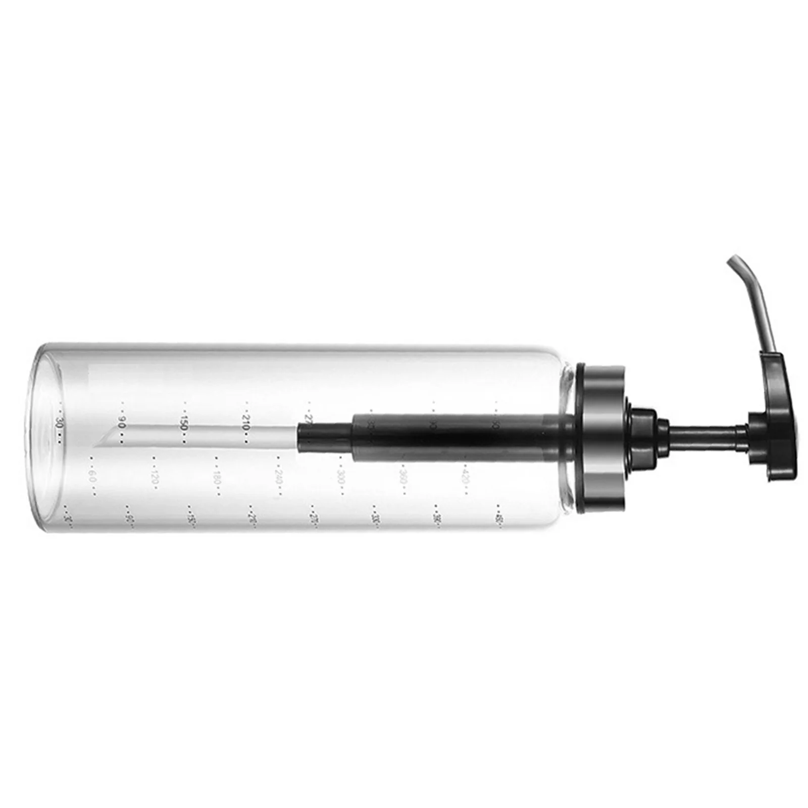 Dispensador de bomba de miel, botella de vidrio tipo prensa, diseño sellado de Metal para suministros de cocina, contenedor de salsa pequeño, dispensador de vinagre