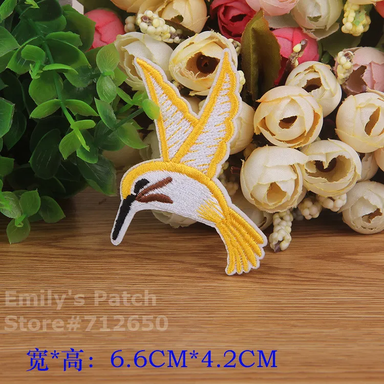 2017 New arrival 10 pcs Birds embroidered animal patch iron on Motif Applique RS Clothing bag hat embroidery accessory repair