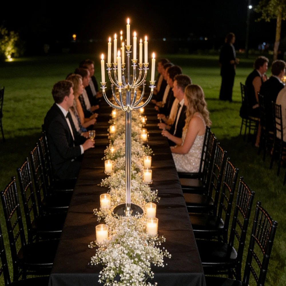 2Pcs-12Pcs,New transparent acrylic candlestick，candelabra wedding props，not crystal candle holder ，banquet hall table set candel