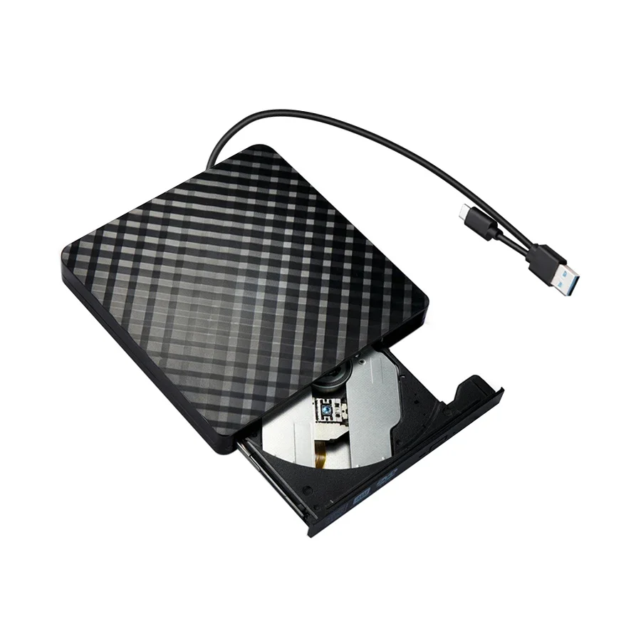 2 en 1 USB 3.0 Type C mince graveur de DVD externe RW CD lecteurs optiques graveur lecteur pour ordinateur Portable CD-RW DVD-ROM