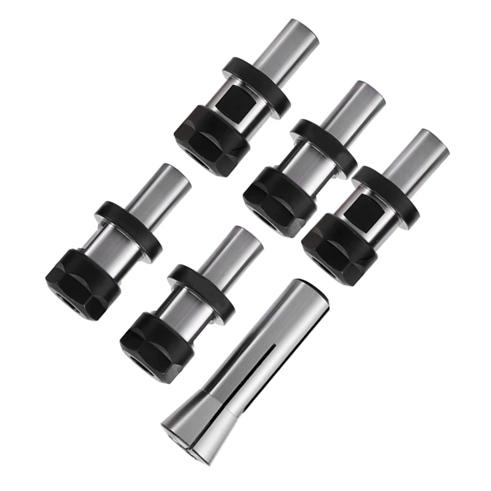 6pcs Chuck Tool Holder Kit Include 1Pc R8 Collet 5Pcs Chuck Tool Holder C3/4 Collet Chucks Tool Holder CNC Metalworking Tools