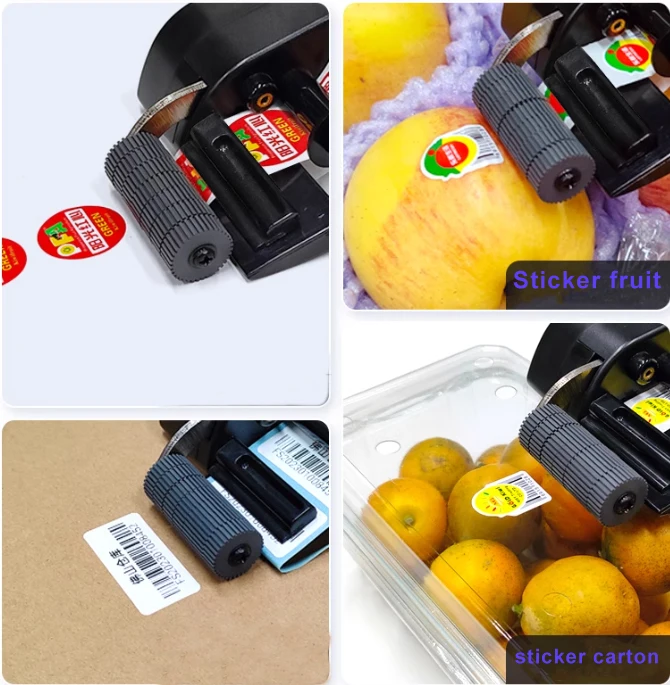 آلة ملصقات المقبض الأوتوماتيكية للفواكه؛ أداة وضع العلامات على تعبئة الفاكهة #1