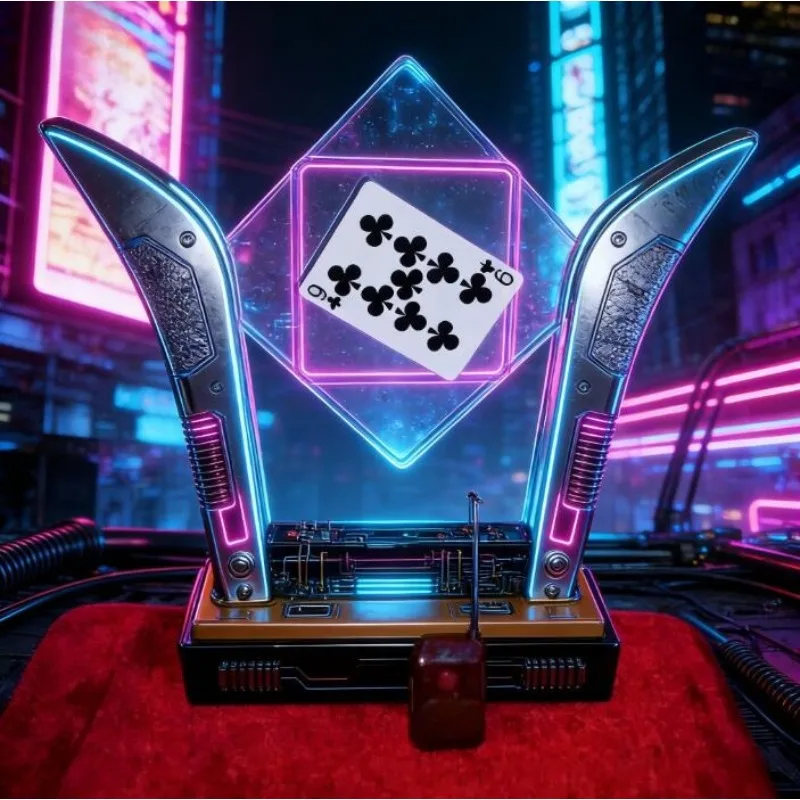 Deluxe TV Card Frame - Remote Control Magic Tricks Selected Card Into Glass Magia Stage Illusion Gimmick Accessories Comedy