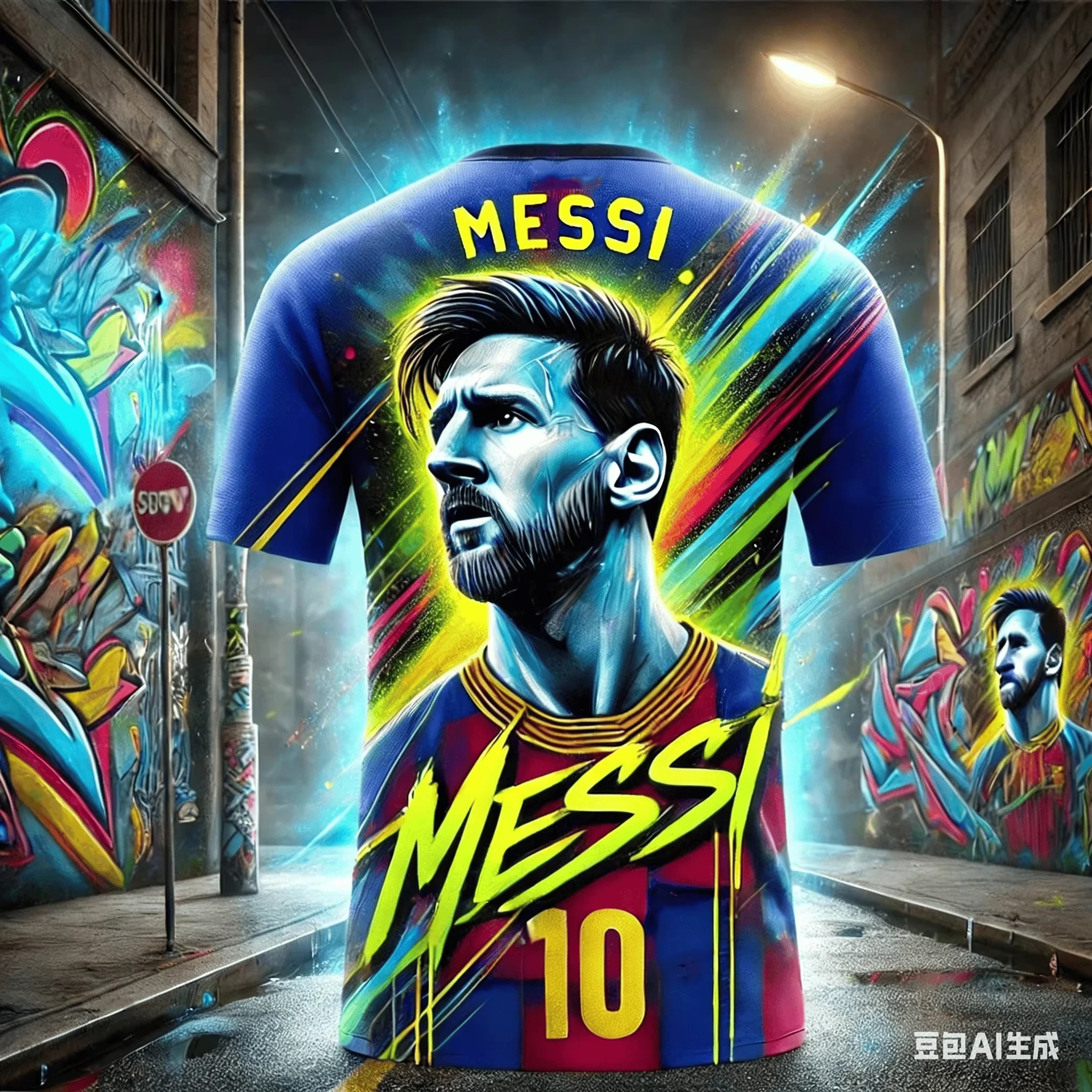Official Faith in Messi Soccer King 3D Printed T Shirt Adult Kids Football Fan Merch Carnival Game Day Apparel Tee Shirt
