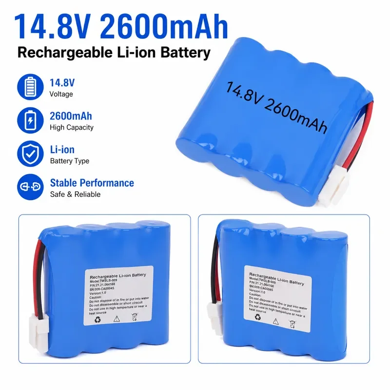 for Libang M3 TWSLB-009 Monitor Battery 14.8V 2600mAh Rechargeable Lithium Battery Pack