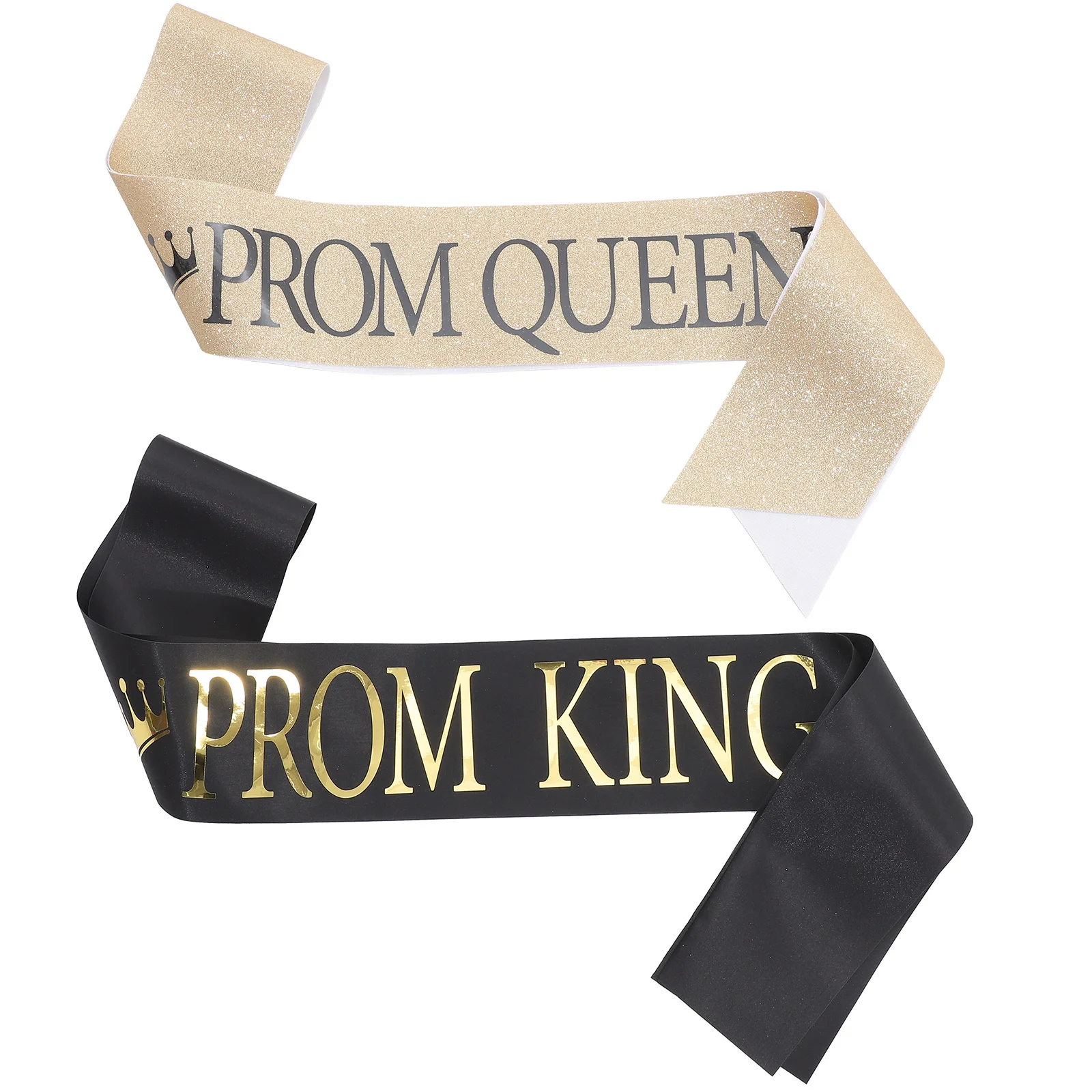 

2pcs Graduation Sash Cloth Material Adjustable Shoulder Strap For Prom Party Wedding Bridal Decorative Sashes