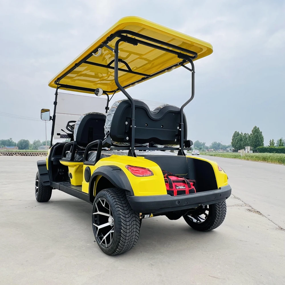 Customizable electric golf cart, new 48V60V72V lithium battery, 5 kW motor, equipped with solar panels, handcart golf cart