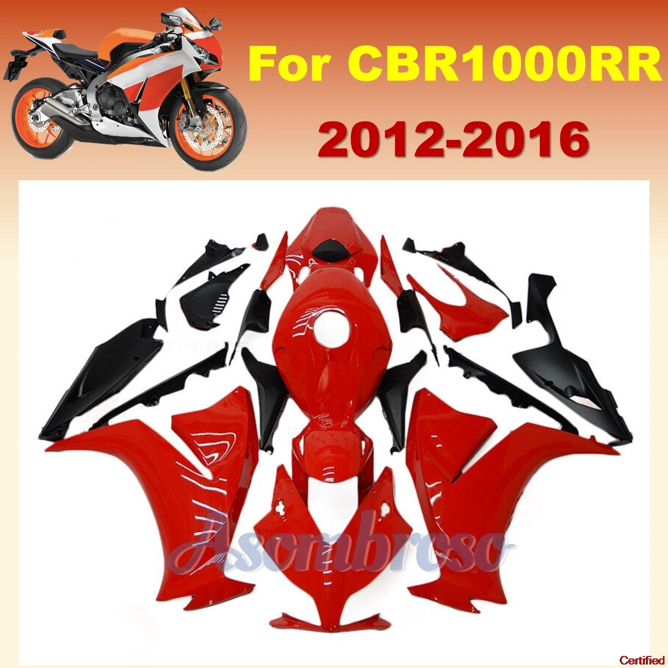 

ABS Plastics Red Fairings for CBR1000R 2016 2012 2015 2013 2014 CBR1000 RR 12-16 Fairing Kit