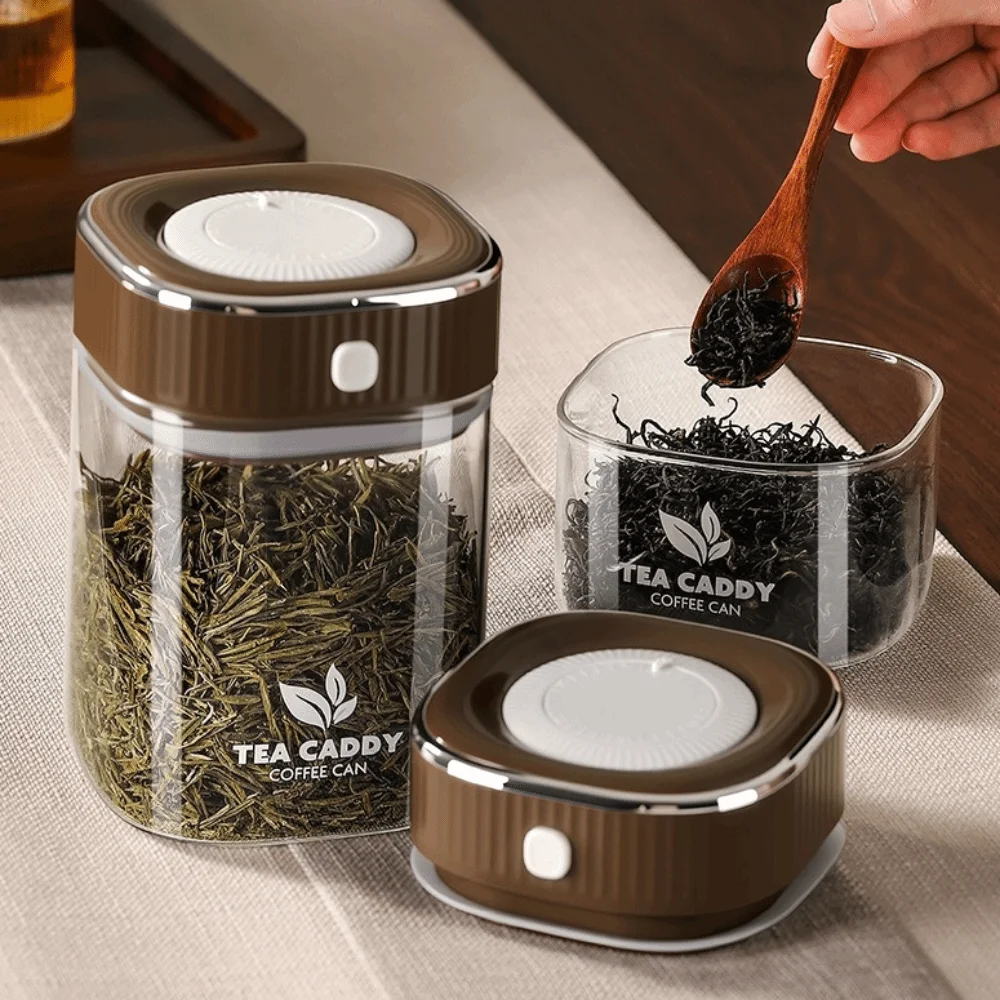 Food Storage Glass Containers Large - Glasbehälter für Kaffeebohnen, feuchtigkeitsbeständig, klare Sichtbarkeit,