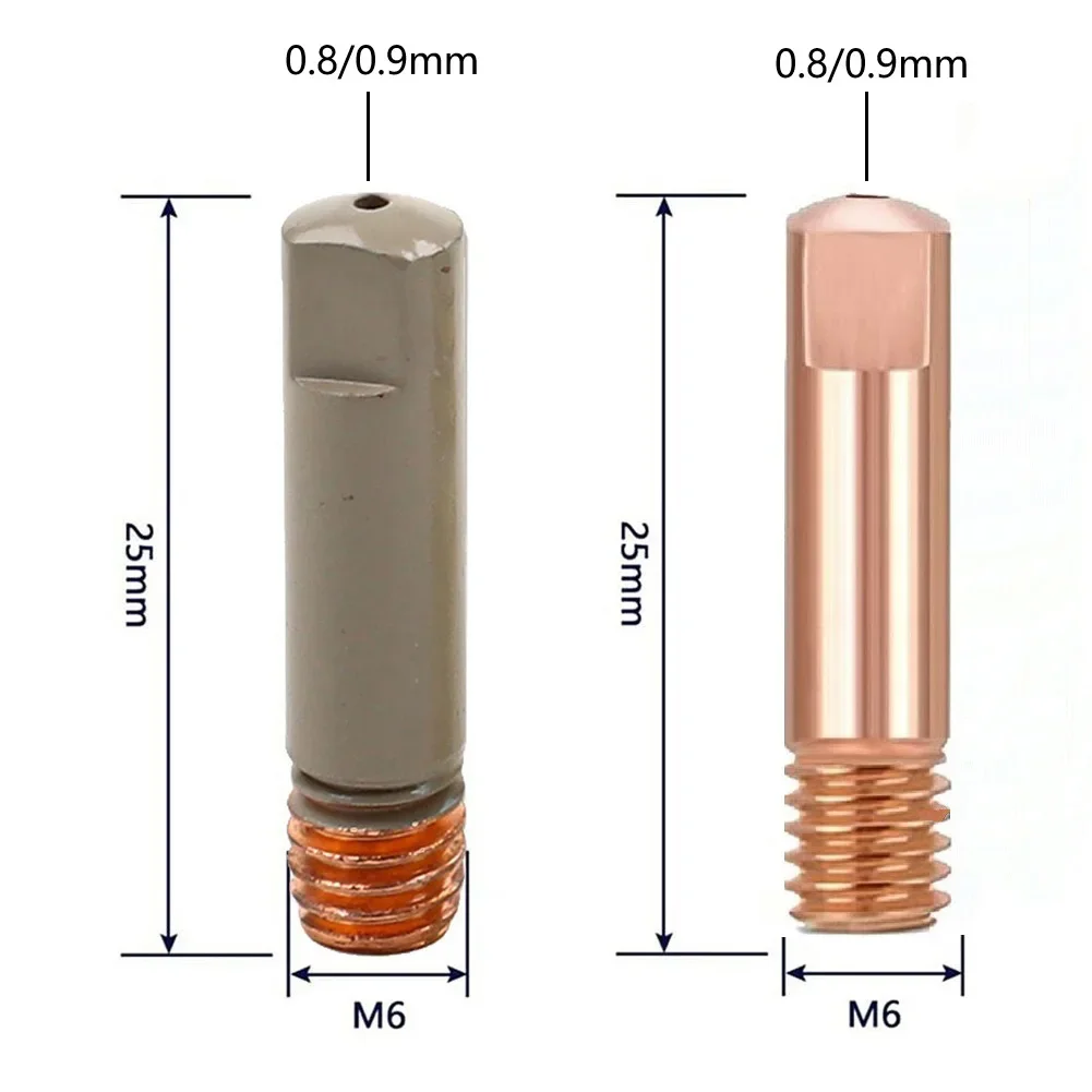 20PCS For Mig Welder Contact Tips with Non Coating 0 8 0 9mm Sizes for Welding Torch Compatible with Major Brands
