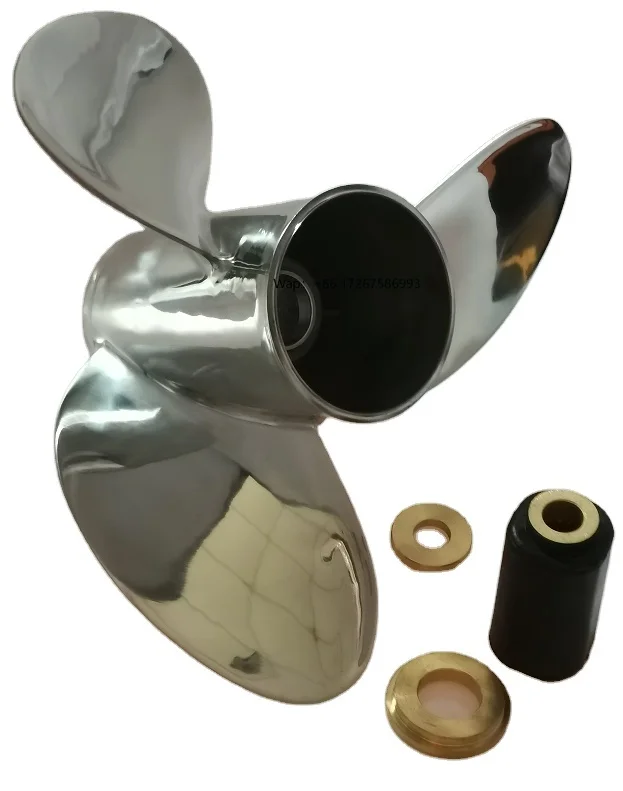15 5/8X23 R/L المروحة الفولاذ المقاوم للصدأ 3 شفرات قابلة للتبديل مروحة خارجية البحرية Rc قارب المروحة #1