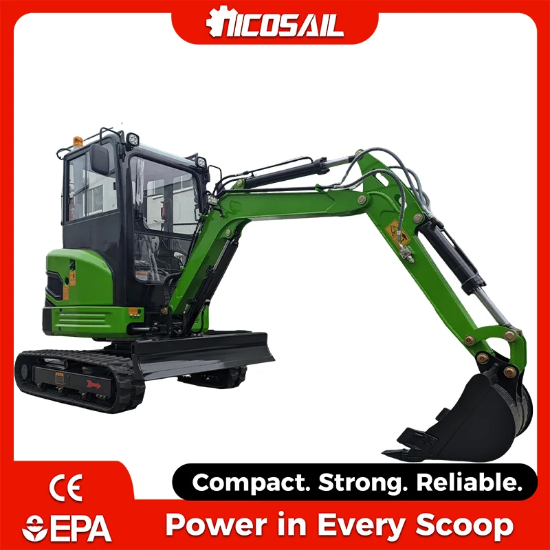 

Nicosail Heavy Duty 3 Ton Mini Excavator Euro 5 CE Approved Multifunctional Digger for Construction Site Use