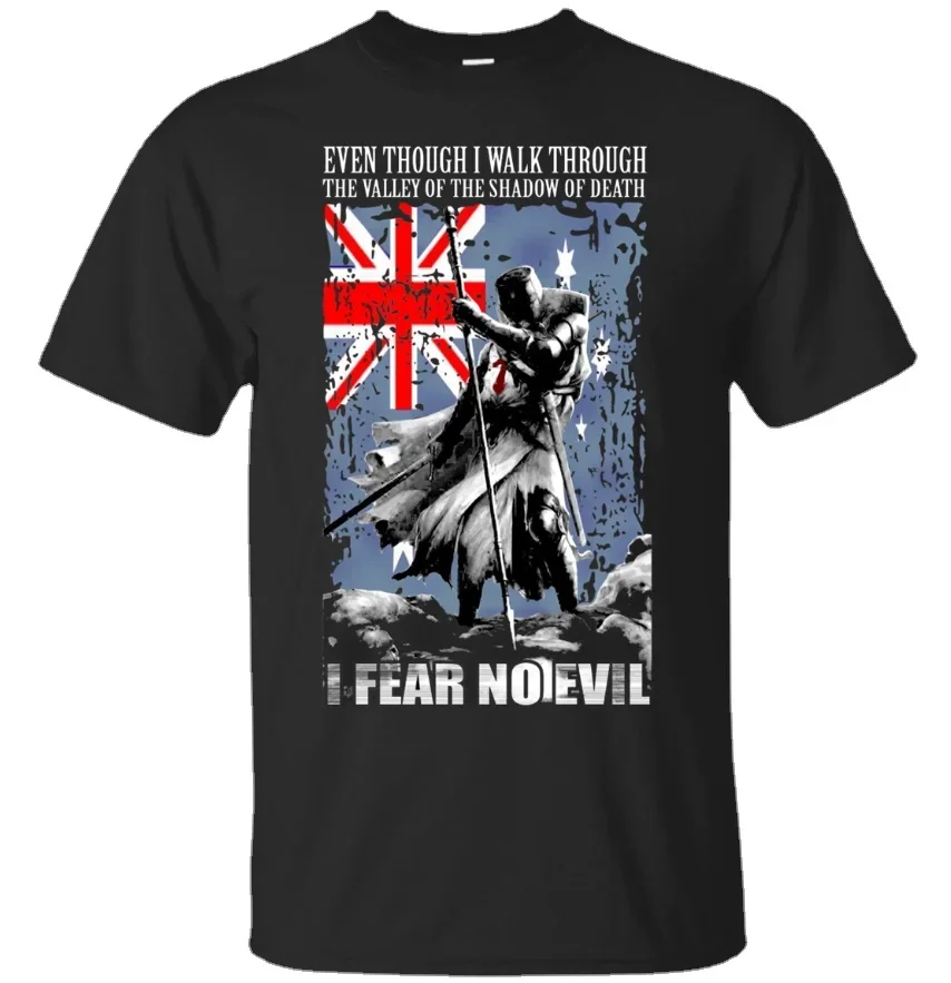 Dark Souls Australian Shirts I Fear No Evil Tshirt Crusaders Knights Templar Men's T Shirt