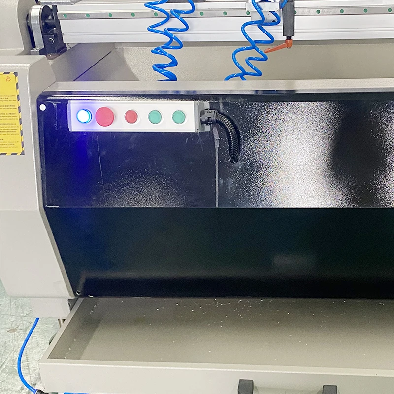 WEIKE CNC Drilling and Milling Machine Aluminum Lock Hole Making Machine Two Spindle Cnc Machine for Aluminum Profile