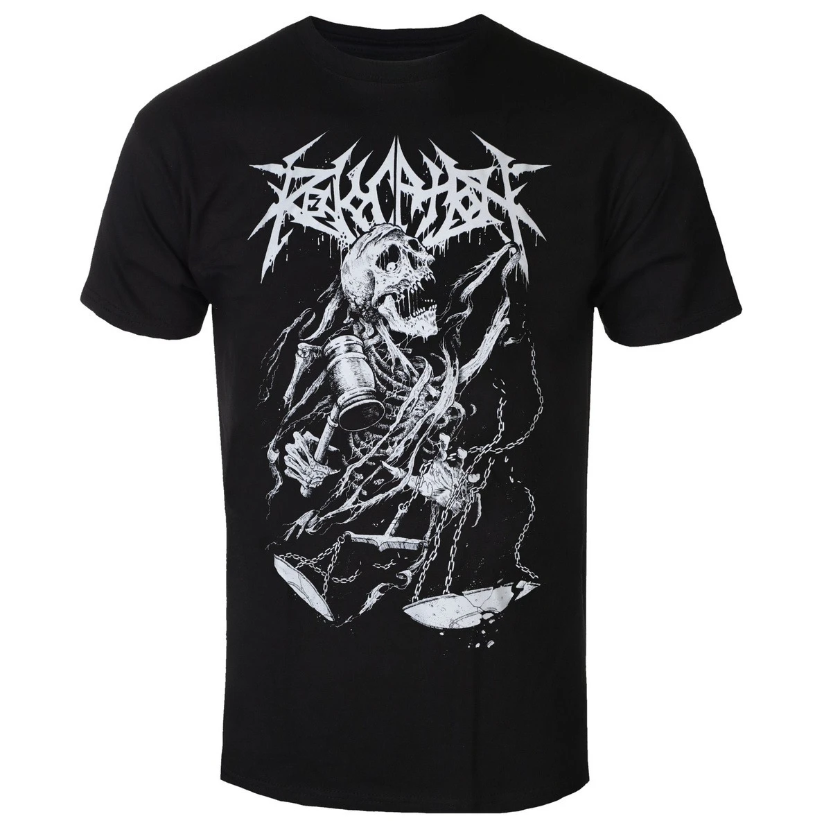 

REVOCATION - JUSTICE Peripheral Pattern Printing Summer Luxury Brand Cotton Men's and Women's T-shirts Short Sleeves