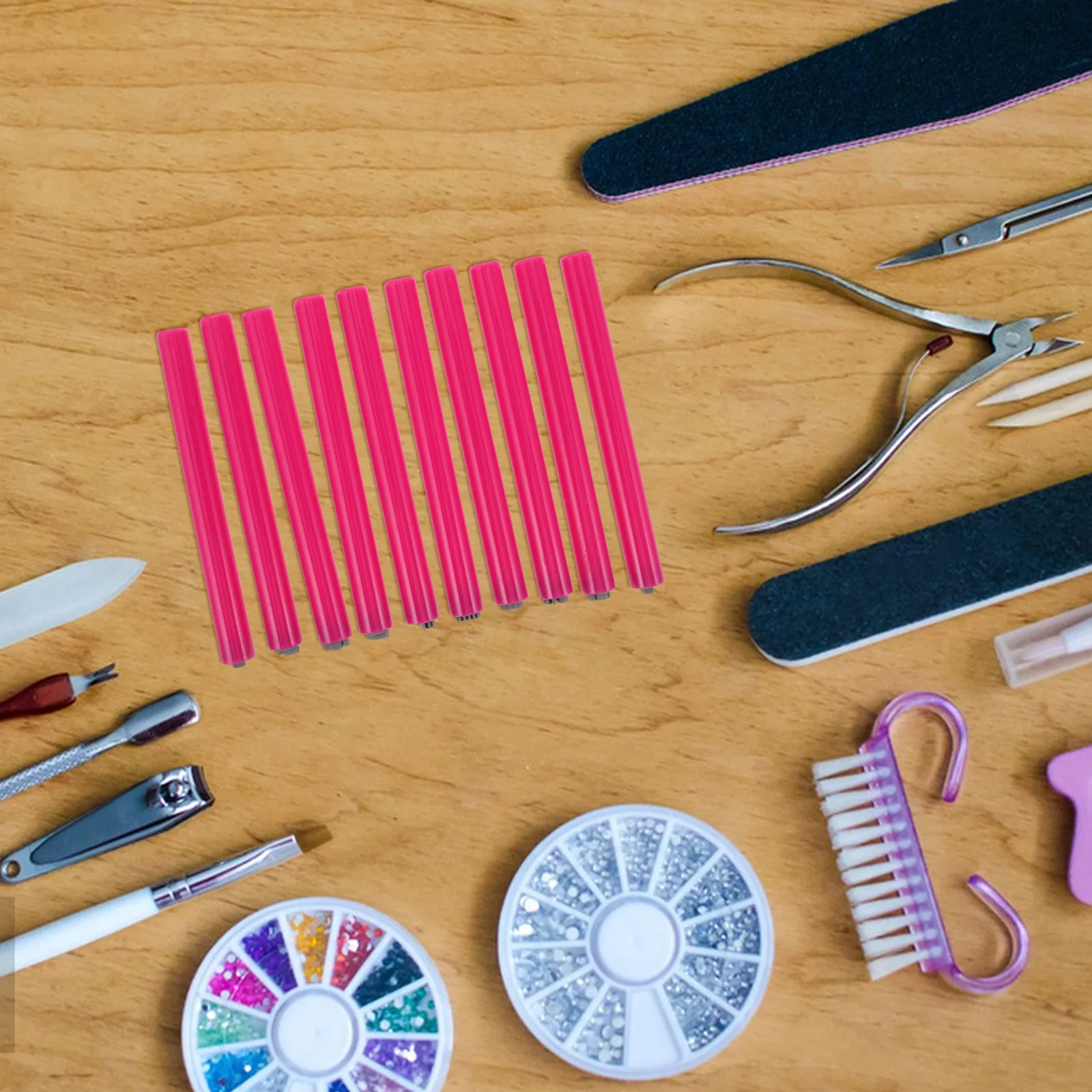 10st nagelset unieke patronen gemakkelijk te gebruiken langdurige diy nail art tools voor thuis salon manicure kit accessoires