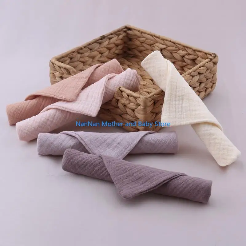 5PCS Muslinผ้าฝ้ายผ้าเช็ดตัวเด็กผ้าเช็ดหน้าทารกแรกเกิดWashclothเด็กStuff