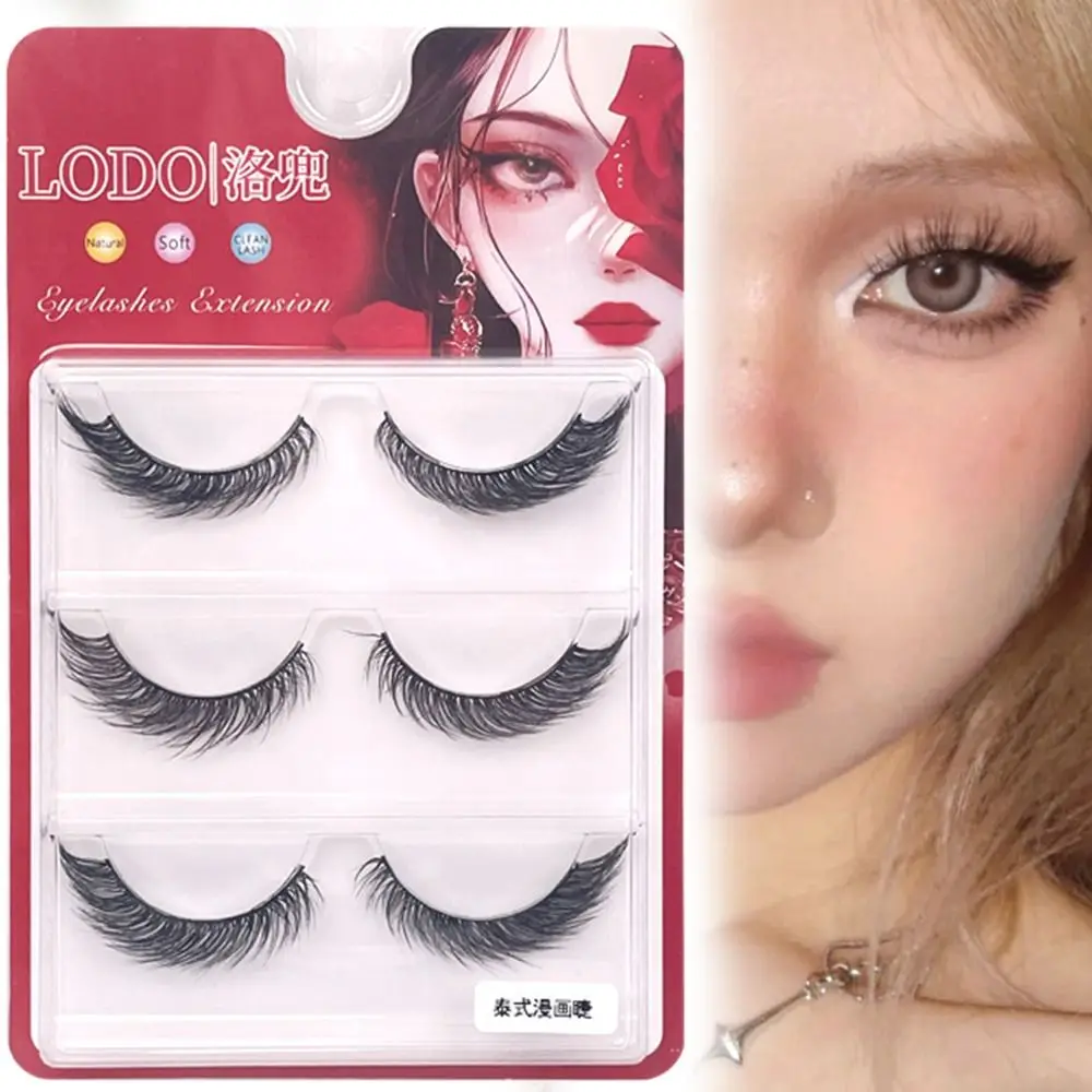 3D Faux Mink Hair False Eyelashes Thickness Dramatic Fox Lashes Fox Style Lash Extension Tools Eyelashes for Eyelash Extension