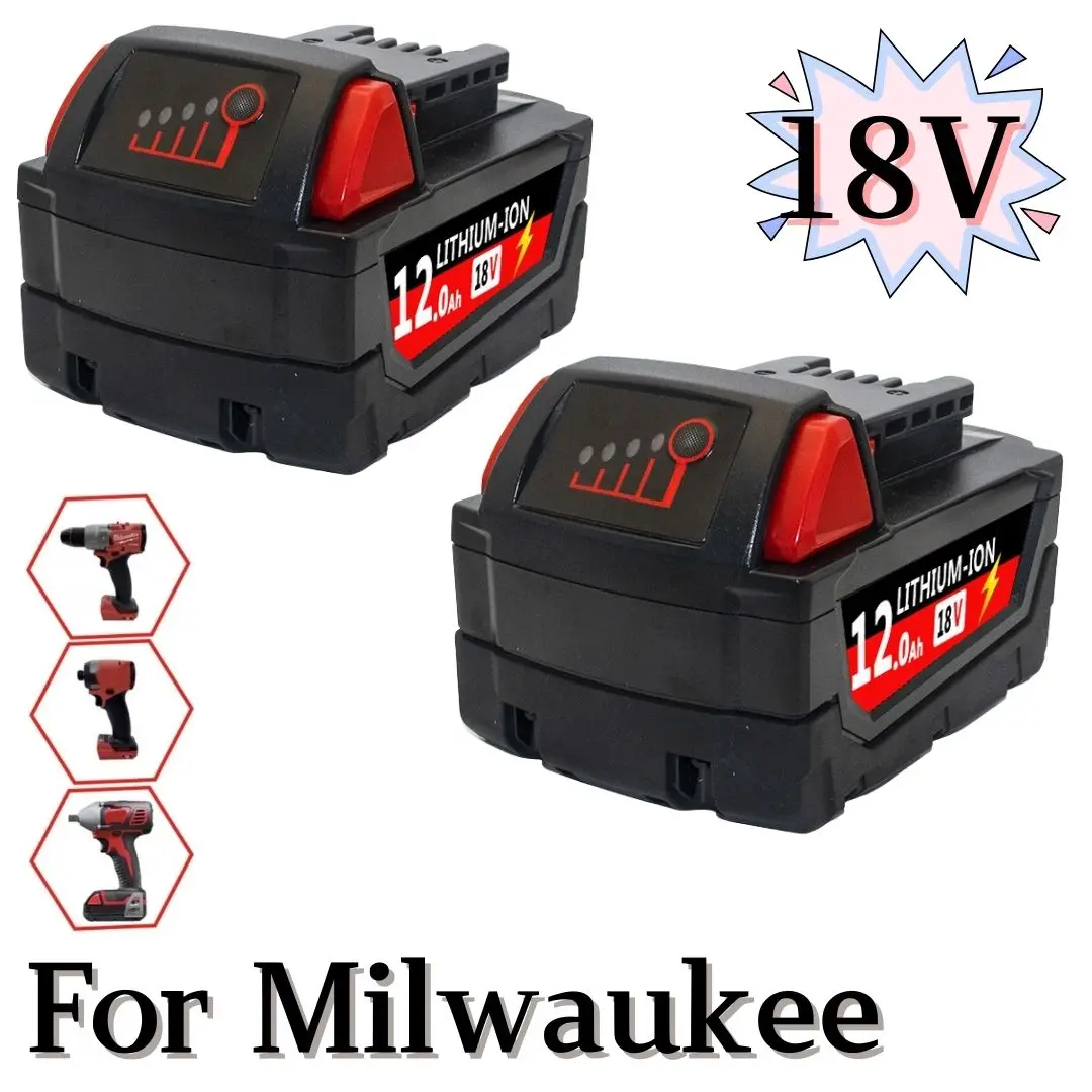 

9000 мАч для Milwaukee M18 18 В, замена для Milwaukee M18B5 XC, литий-ионный аккумулятор 48-11-1815 48-11-1850 2604-22 2604-20