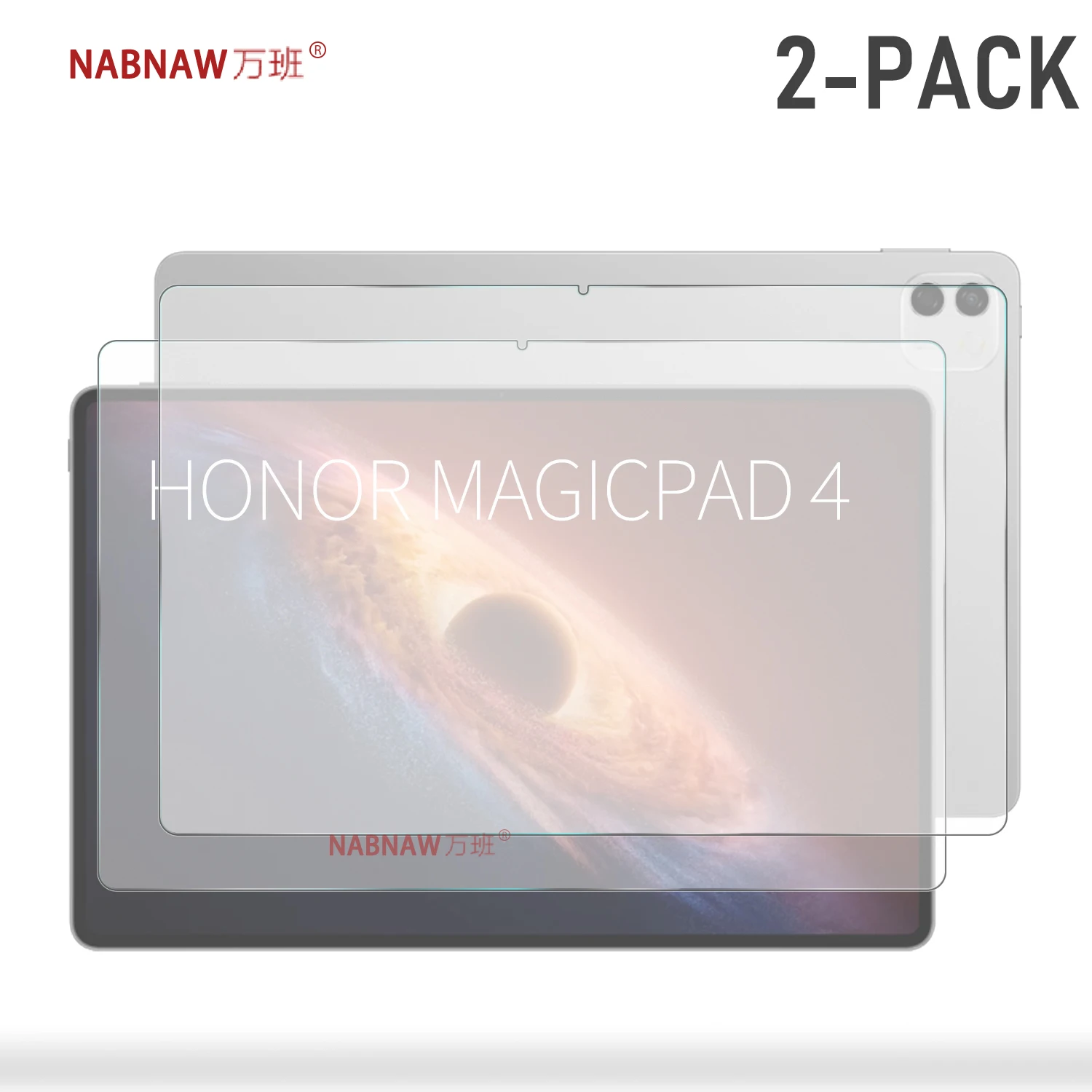For Honor MagicPad 4 Full HD Tempered Glass Film Screen Protector On MagicPad4 9H Scratch Proof Cover 2-Pieces