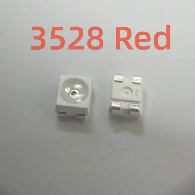 50PCS LSE6SF LS E6SF 3528 SUPER RED SMD LED PLCC-4 633nm 2.15v 50mA 1570mcd Light Beads Lamps LS E6SF-V2BA-1 Common Cathode