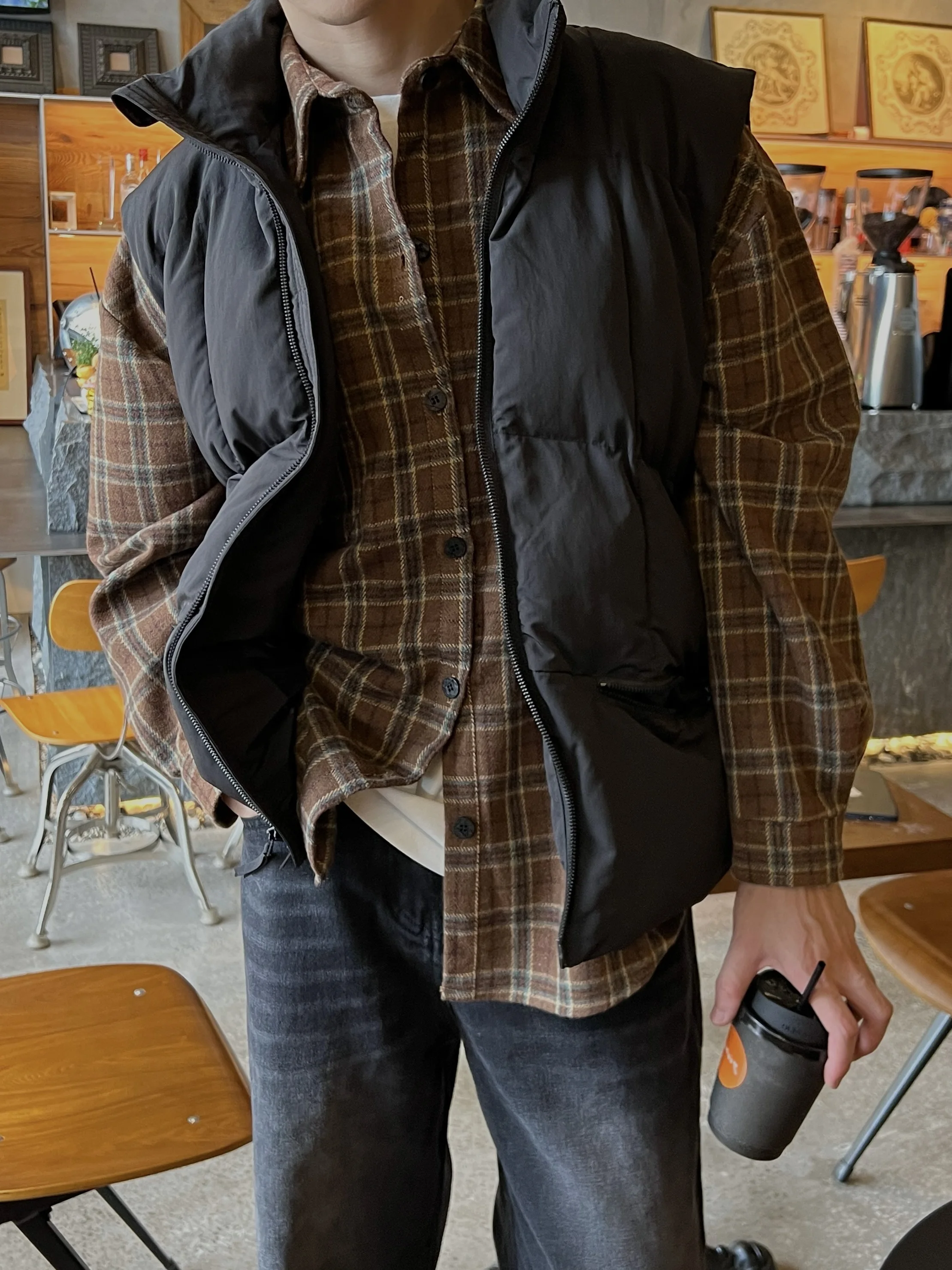 

Мужская утепленная флисовая рубашка-куртка в стиле ретро с отложным воротником, модная рабочая одежда, с длинным рукавом, на пуговицах, повседневная, молодежная, осенне-зимняя