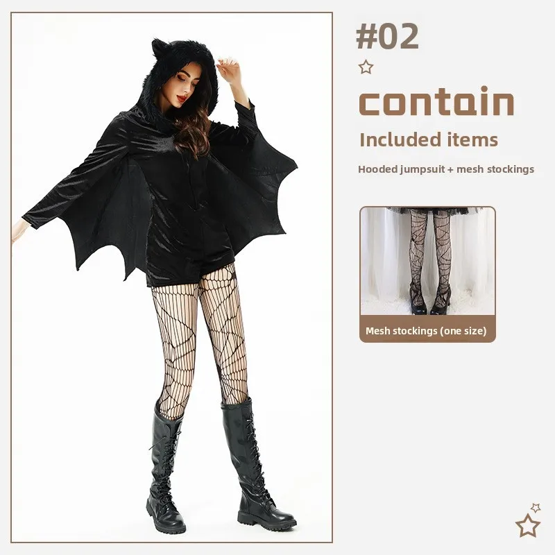 

Костюм для взрослых на Хэллоуин, животное Par Bat, косплей, одежда для выступлений, трансграничная карнавальная тема, сценическая одежда, традиционный ханьфу