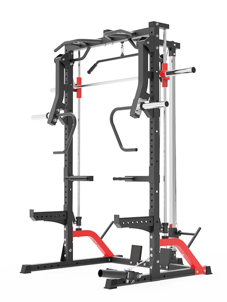 2026 Fitness Equipment Home Gym Body Building Multi Station Squat Rack Cross Over Trainer Machine All in One Smith Machine