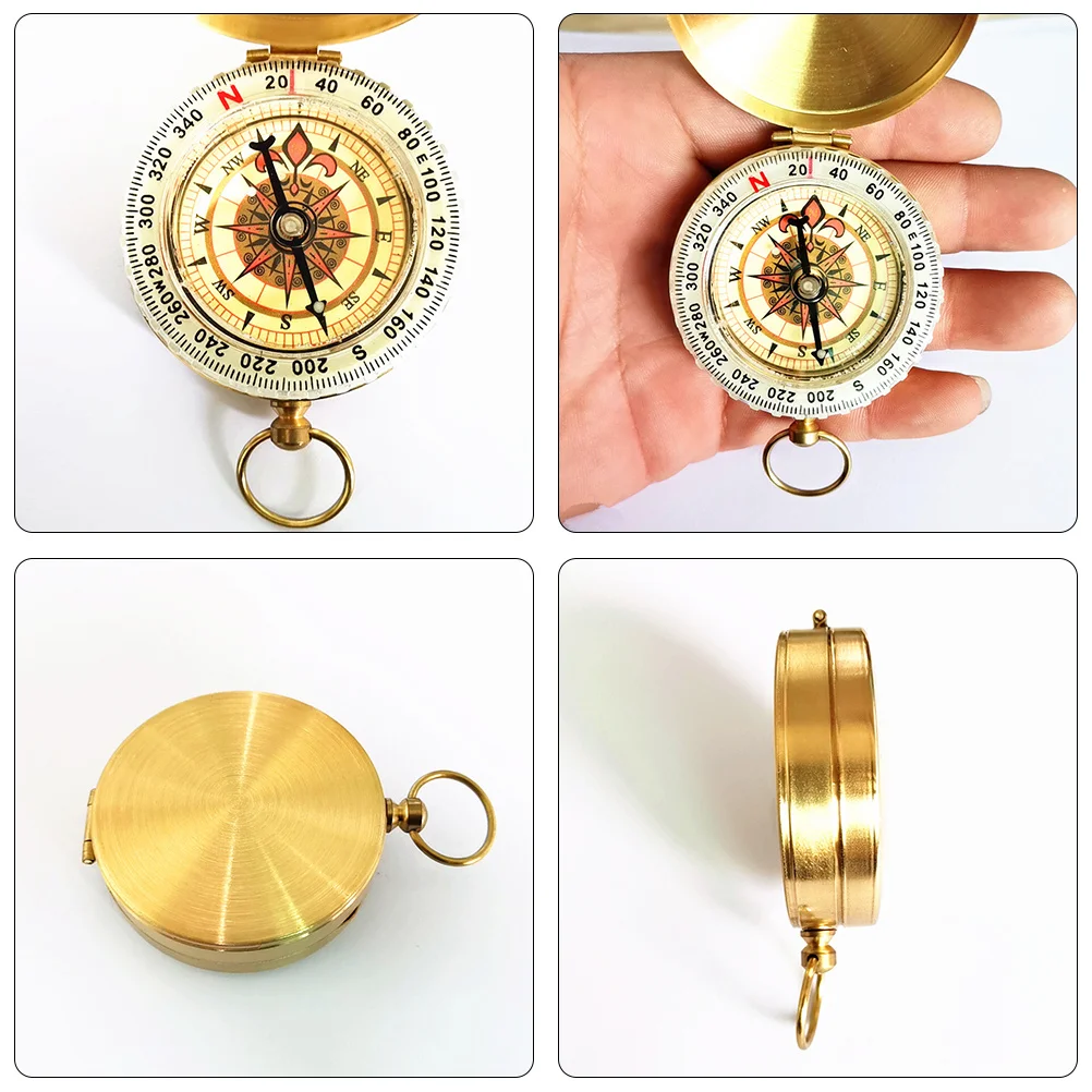

Camping Compass Pocket Watch Backpacking Accessories Compact Survival Navigation