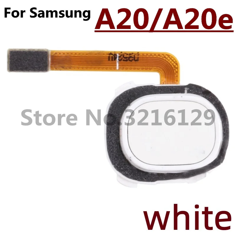 NEW Power Home Button Menu Return Key Fingerprint Touch ID Recognition Sensor Flex Cable For Samsung A20 A20e A12 A125 M12 M125