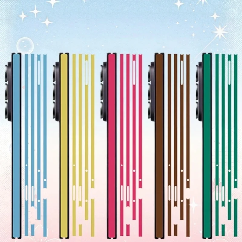 Colorful Skin Phone Sides Sticker Frame Film For SAMSUNG Z Fol8 Ultra8 7 6 5 Edge For Galaxy Z Fold 3 2 5G Wrap