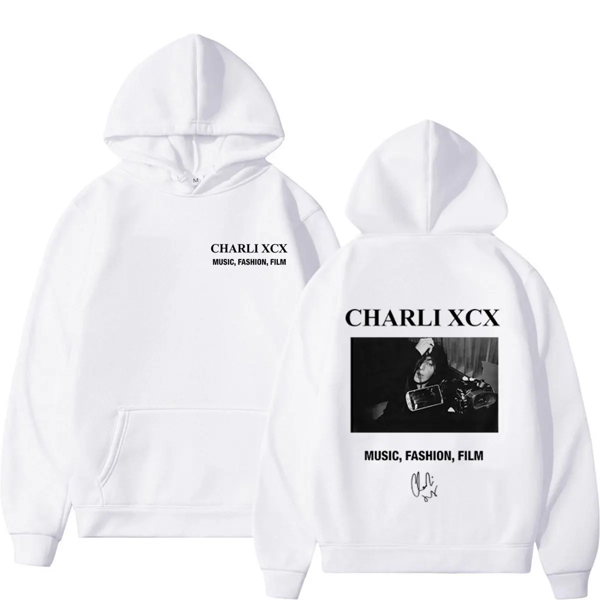CHARLI XCX  Album Music, Fashion, Film Tour 2026 Print Hoodie Men Women Fashion Pullover Loose Casual High Quality Sweatshirt