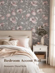 1PCS plants flowers pattern design thickened moisture-proof waterproof self-adhesive wall stickers home decoration residue-free