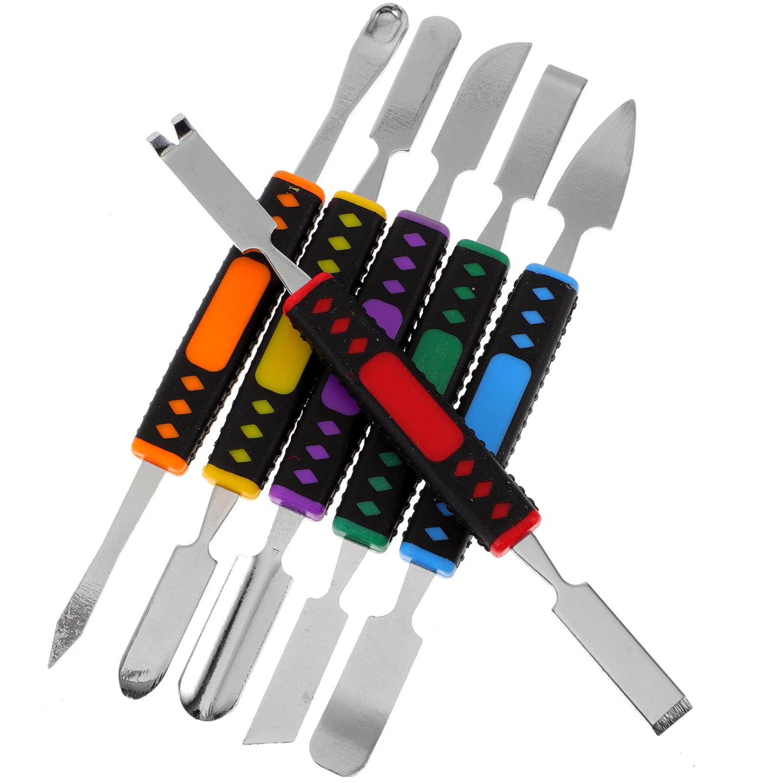 6Pcs Double End Spudger for Cell Phone Repair Tools Stainless Steel Opening Pry Stick for Tablet Laptop LCD Dismantle Compact