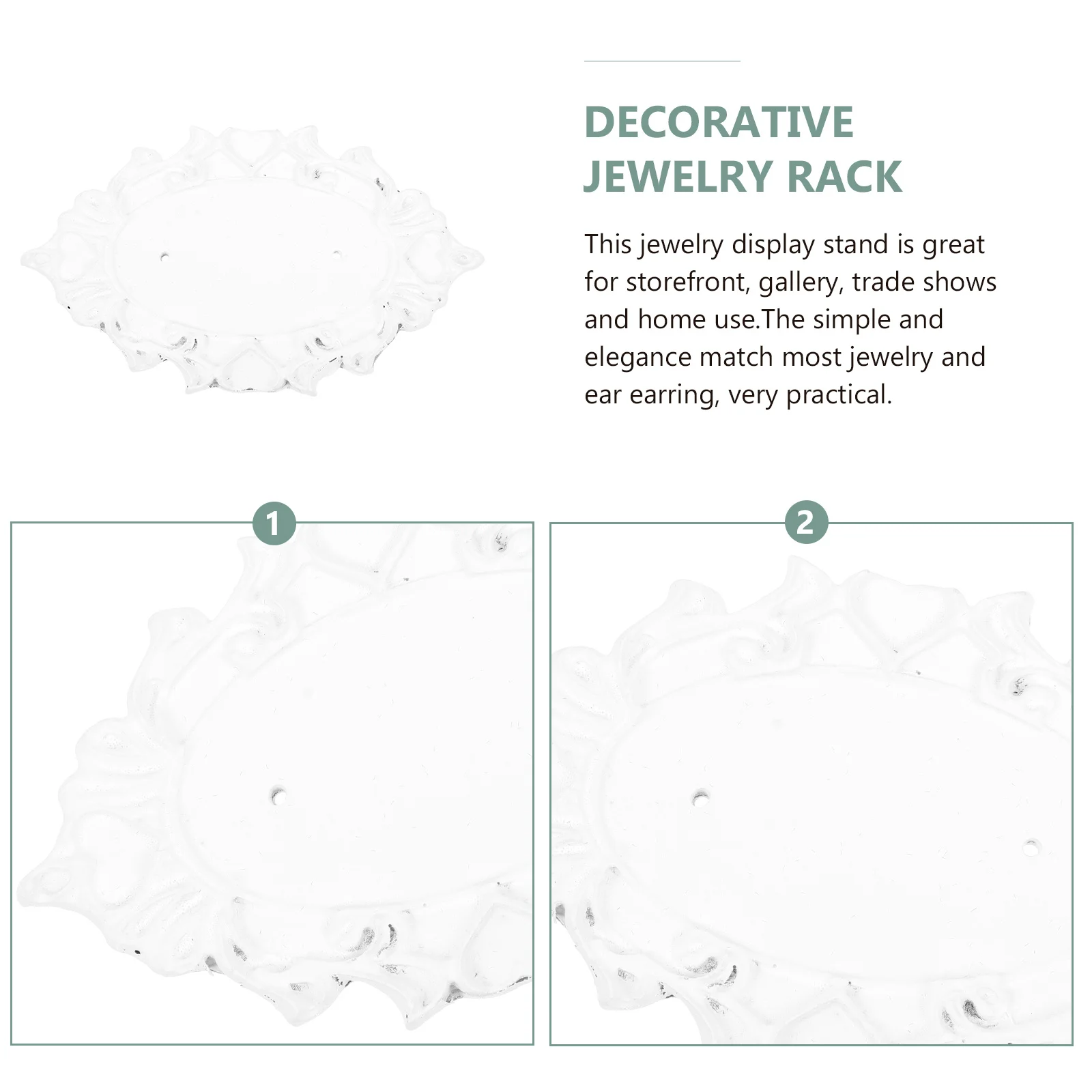 

Держатель для ожерелья в форме кольца, декоративная стойка для сережек, многофункциональная подставка для ювелирных изделий, нежная подставка для ювелирных изделий, подставка для сережек