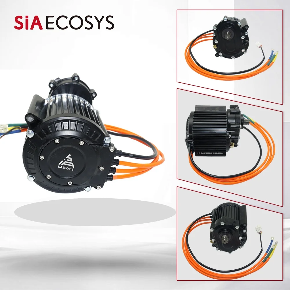 QS Motor 120 60H 2000W V3 72V mid Drive Motor Gearbox Electric Motorcycle Drive System for Enhanced Performance - view 3