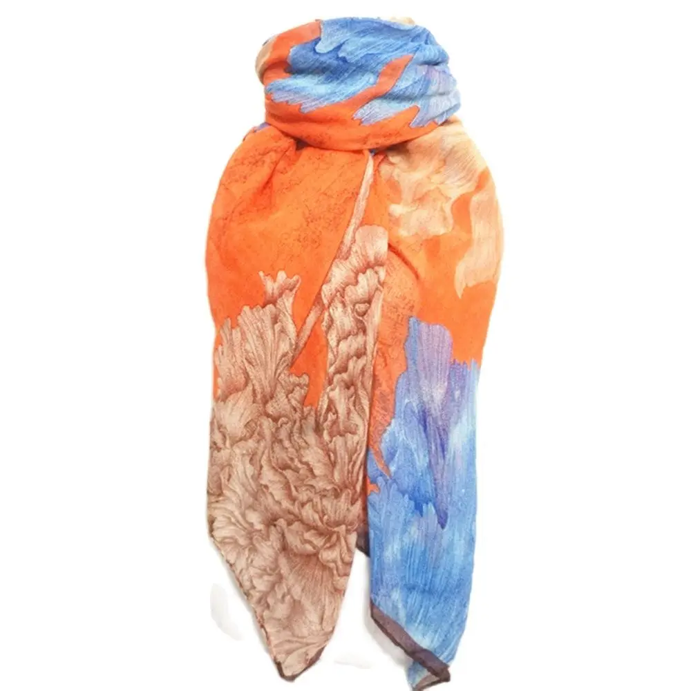 Cotton Women Scarves Autumn Bufanda Mujer Mainland Adult Print Warm Long Fashion Neck Wrap Funny High Quality Ladies