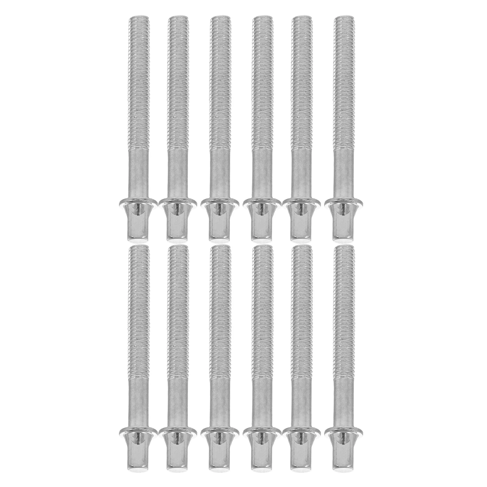 

12 Pcs Screw Percussion Instrument Accessories Screws with Nut for Drum Mounting Hardware Small Tom Parts and Hub Snare