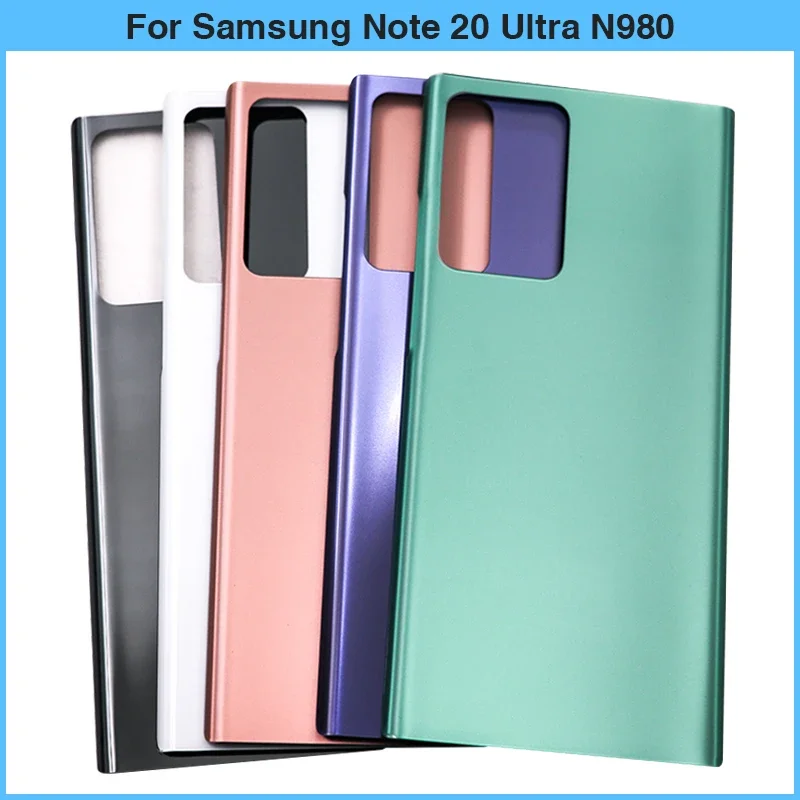 New For Samsung Note20 / Note 20 Ultra N980 N980F Battery Back Cover Rear Door 3D Glass Panel Glass Battery Housing Case Replace