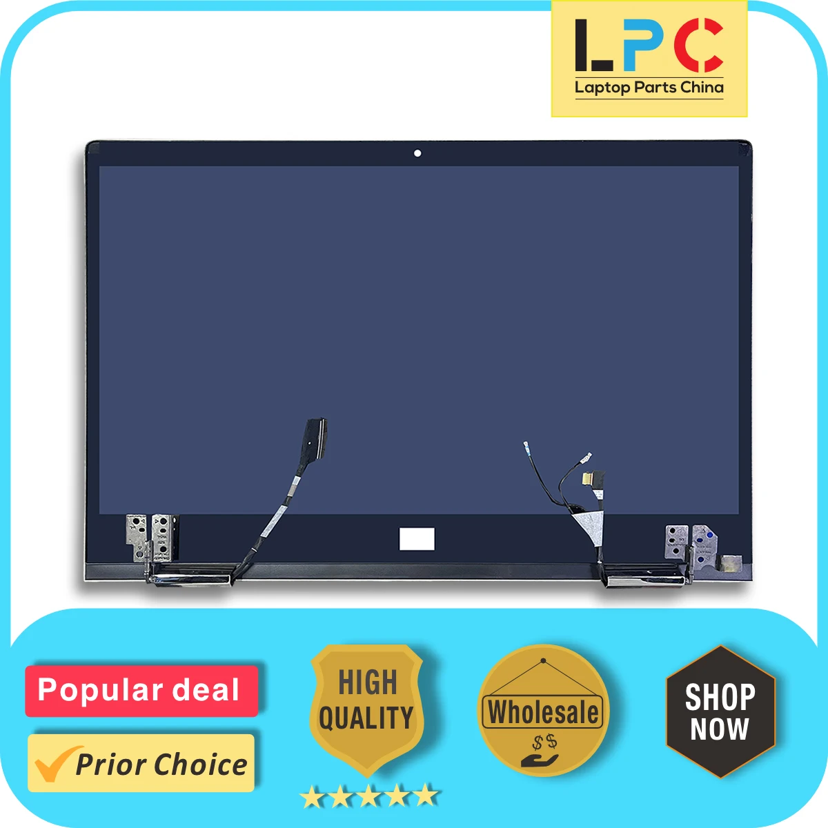 For HP Envy X360 15-BP LCD Display Touch Screen Digitizer Complete Assembly 15M-BP 15-BP011DX 15-BP112TX 15-BP100 TPN-W127 Upper