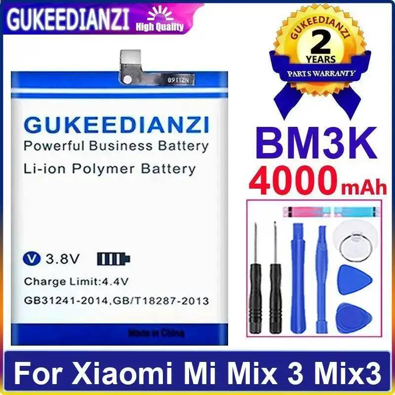 

Хорошая низкотемпературная батарея для мобильного телефона BM3K для Xiaomi MI Mix 3 Mix3 4000 мАч, высокая эффективность